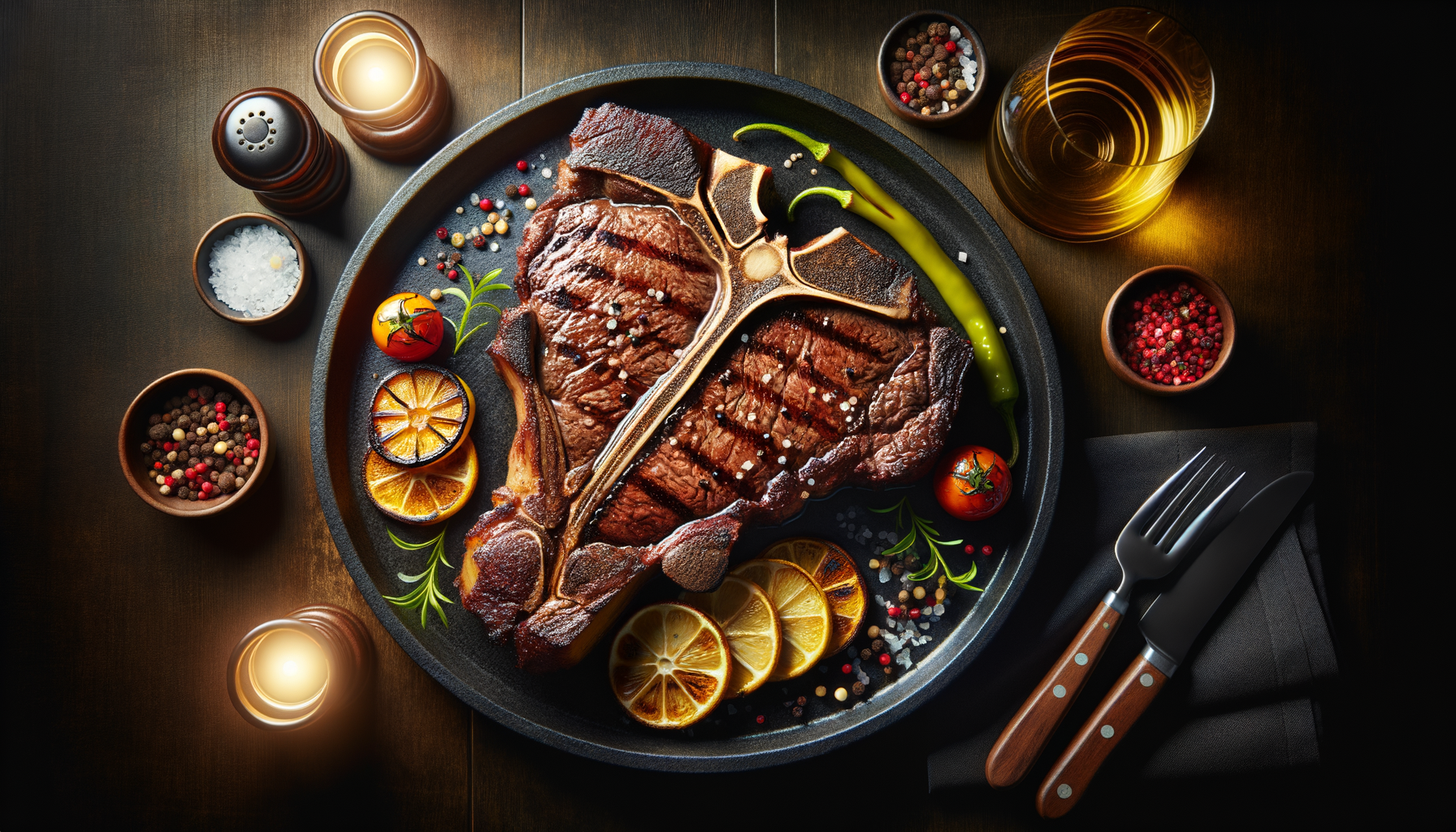 Broiled T-Bone Steak