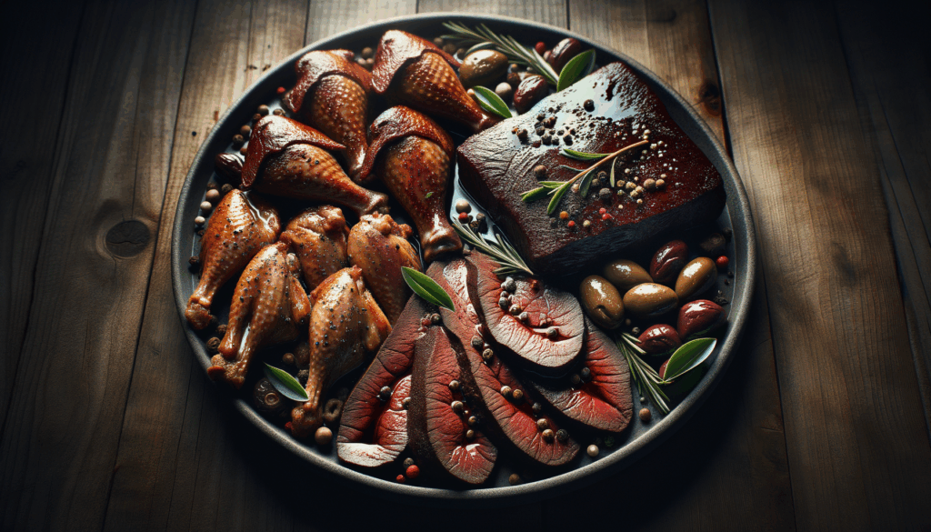 Sous Vide Beef Liver with Chicken Wings